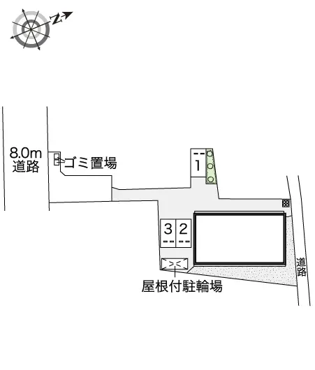 ★手数料０円★八王子市片倉町　月極駐車場（LP）